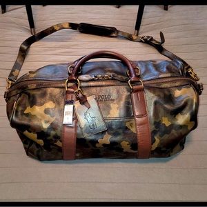 Polo Ralph Lauren Leather Duffel Bag